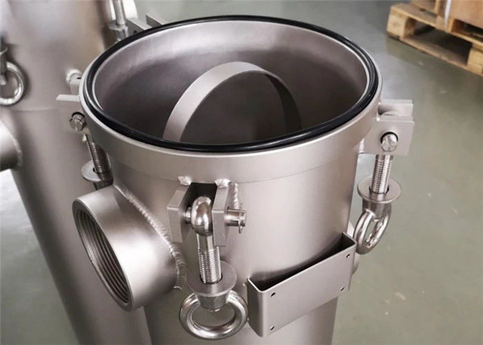 300 PSI High Pressure Filter Housing , Single Bag Filter Housing For Water Purification